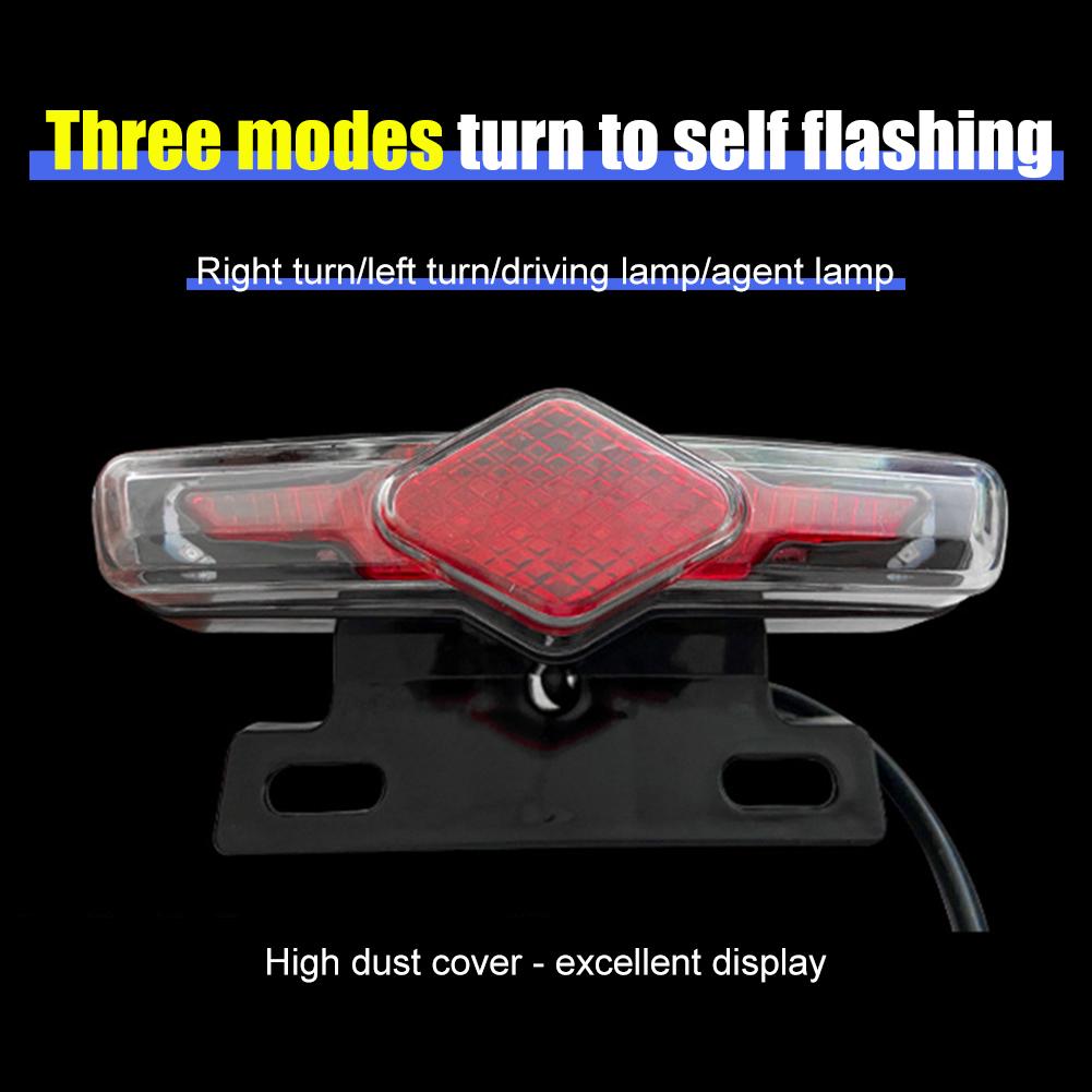 

36-60V Electric Bicycle Lamp with Turn Signal Waterproof LED E-bike Taillights spain