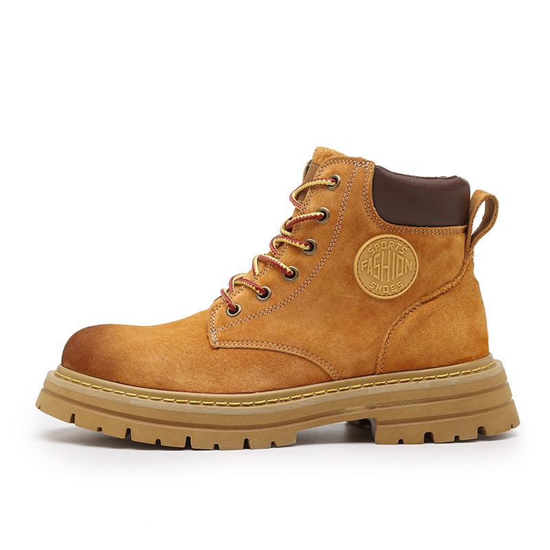 

Четыре сезона Новый тренд Повседневные уличные ботинки из ревеня Толстая подошва Увеличение роста Пара Рабочие ботинки 6790 44