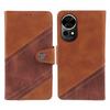 For Huawei Nova 12 Pro 5G/nova 12 Ultra 5G Cell Phone Case Splicing Crazy Horse Texture PU Leather Wallet Cover