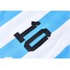 [MioKio] Argentina National Team Messi Kids Uniform Top and Bottom Socks 3 Piece Set with Bonus Keychain (130), Black [Item]
