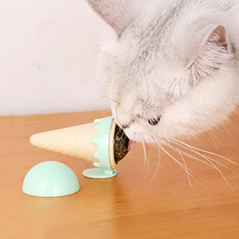 Ice Cream Cat Mint Two Color Toys Self High Grinding And Teeth Cleaning Pet Zhuanzhuan Le Sweet Cone Kitten To Relieve Bored