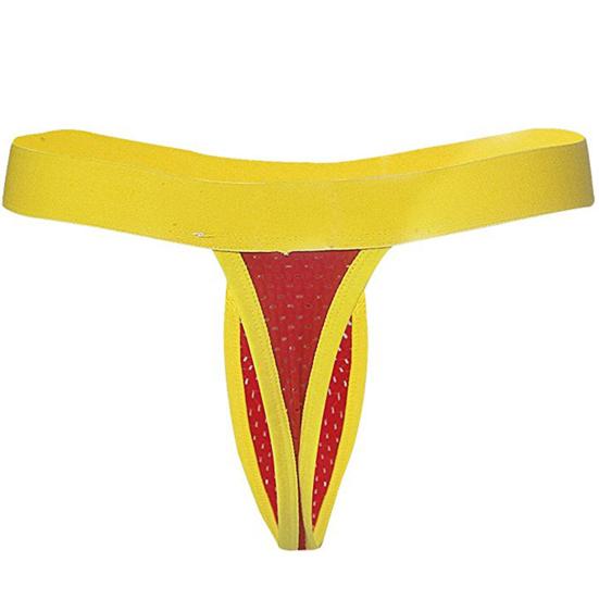 Men's Sexy Mesh Bulge Pouch Breathable T-Back G-string Briefs Thongs Underwear