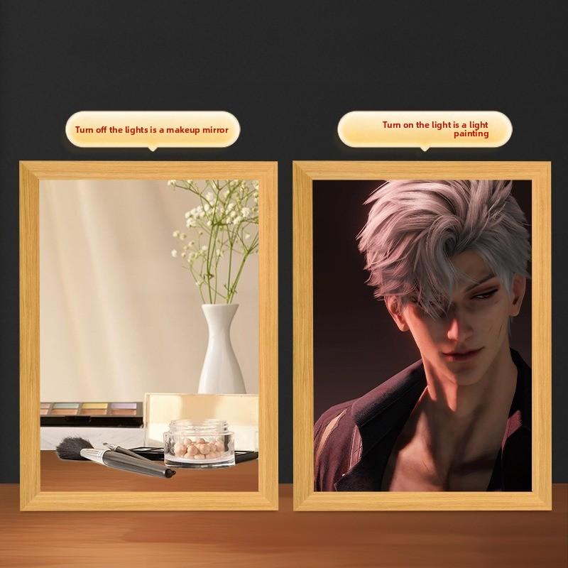 23cm/9.06in Love and Deepspace Anime Light Painting Qi Yu Qin Che Peripherals Collectible Display Birthday Gifts Room Decoration