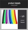 Motorcycle 24cm Colored Spoke Sleeves - 72 Pack, Eco-Friendly Radiation Decoration Strips