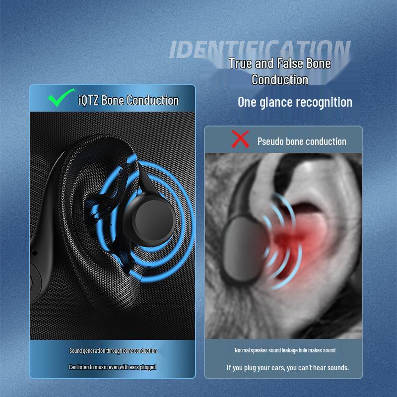 Y12 Bone Conduction Bluetooth Earphones: Waterproof, Non-In-Ear, with Card Slot for Sports, Swimming, and Running.