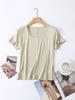 2026 Women’s Slim Fit Lightweight Round Neck Tencel Short Sleeve Ice Silk Top