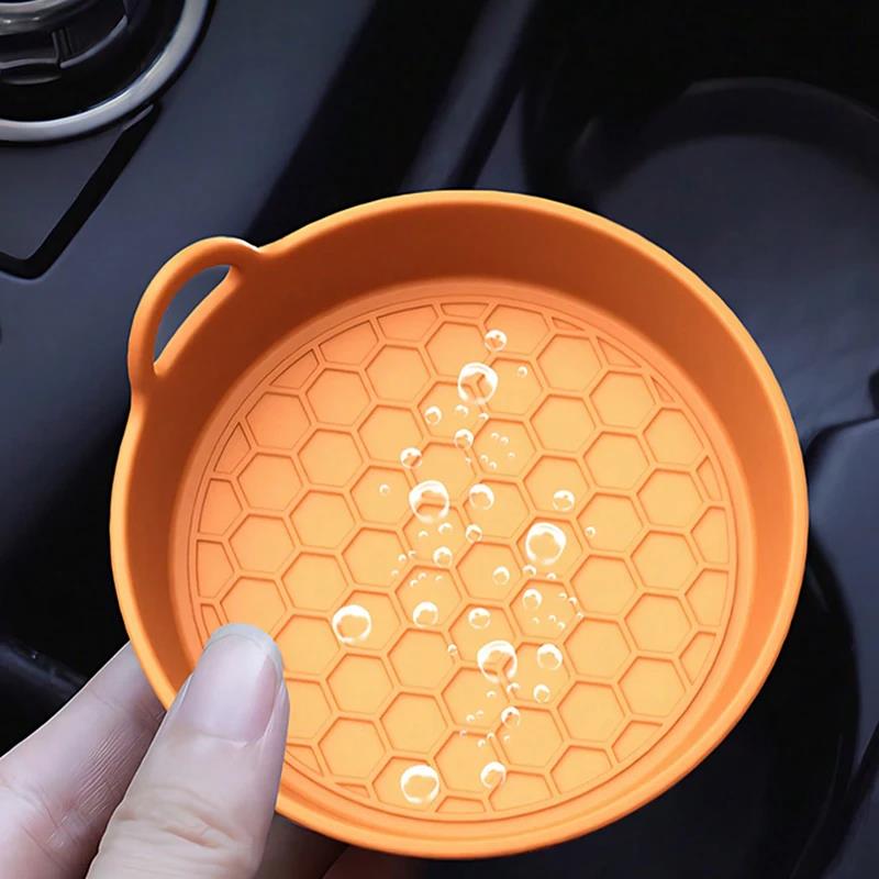 2Pcs Silicone Coasters for Car Non-Slip Heat-Resistant Durable Eco-Friendly Spill-Proof Fits Most Cup Holders Cup Holders 5