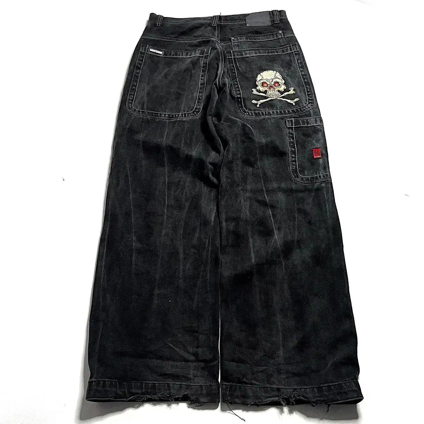 StrideBox Y2K Hip-Hop Cartoon Wijde Pijp Harajuku Jeans L
