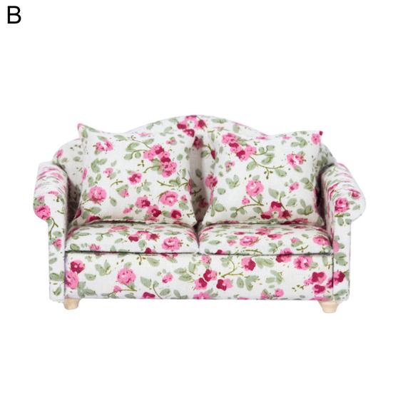 Portable Universal Useful Smooth Surface Exquisite Detail 1/12 Dollhouse Mini Furniture Sofa