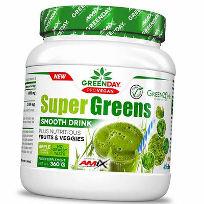 Complex of Vegetable, Berry and Algae Extracts, GreenDay Super Greens Smooth Drink, 360g Green Apple (71135006)