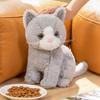 Simulation Cat Plush Toy Stuffed Animals Stuffed Cat Doll Pet Toy Kitten Animal Cats  Gift for Kids