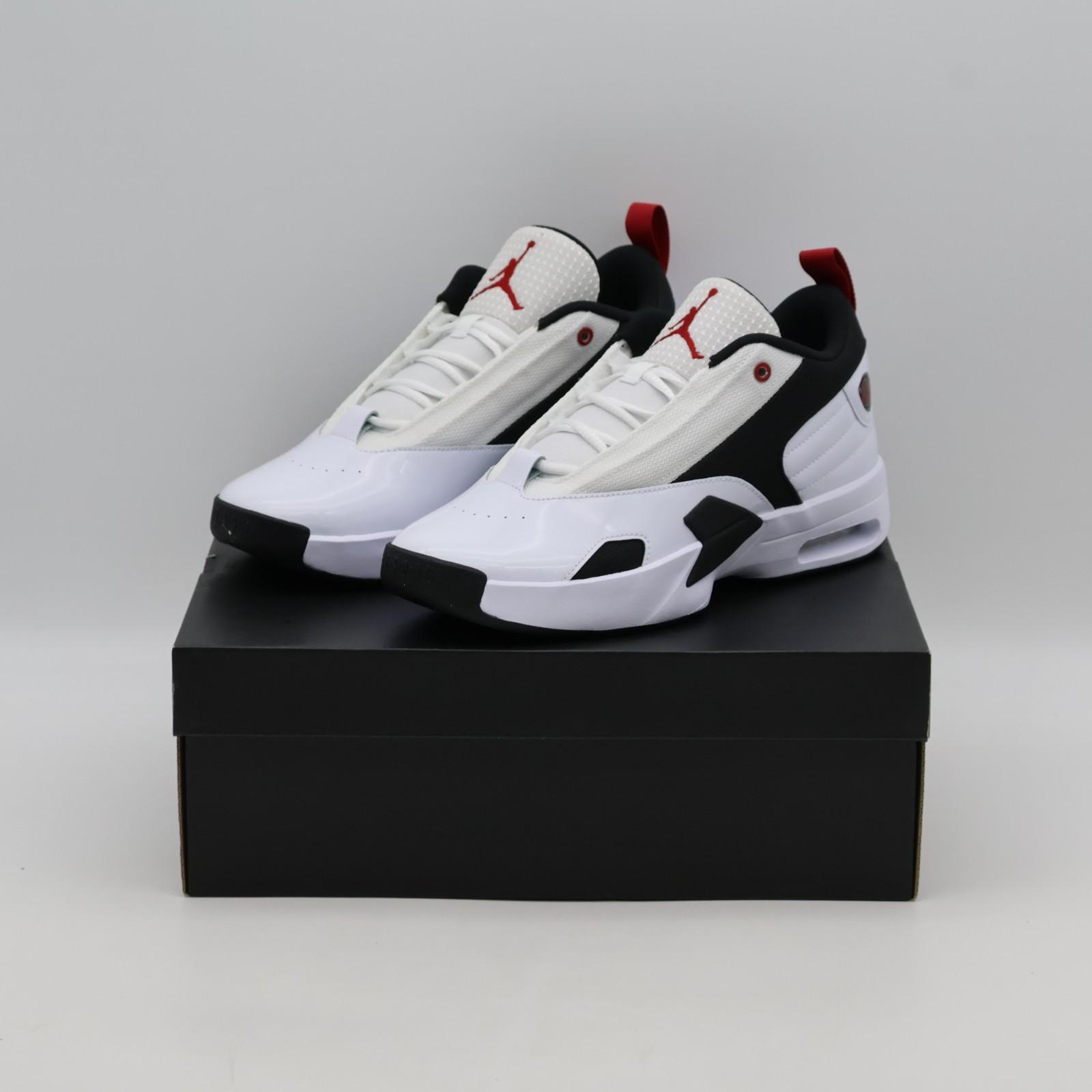 FQ8298-102 Nike Jordan Max Aura 6 White Gym Red Black (Men s) 9.5