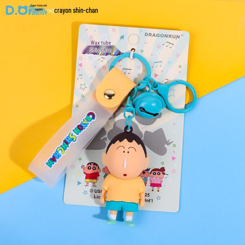 Crayon Shin-chan Keychain: Anime Backpack Charm & Student Gift
