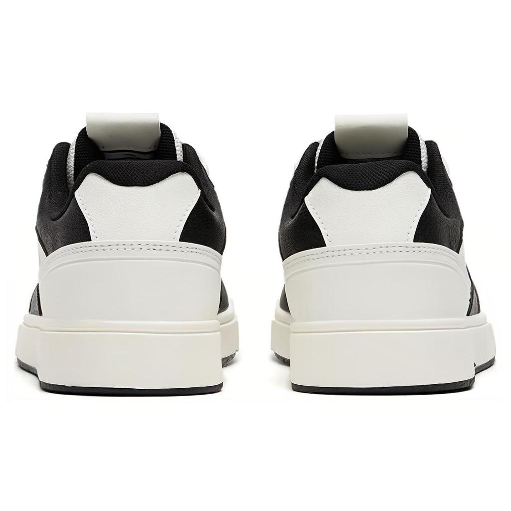 Anta Street Play Synthetic Leather Comfortable Durable Non-Slip Low-Top Skate Shoes Men Skate Shoes White Black 912318016-2