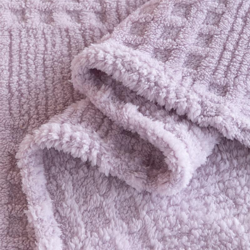 Reversible Waffle Jacquard Blanket - Multi-functional, Can Be Used As a Throw or Cover, Thick Plush,