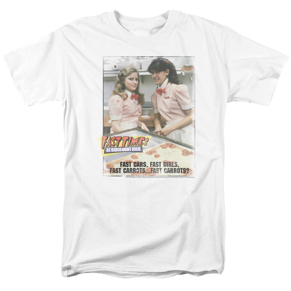 Fast Times at Ridgemont High Fast Carrots T Shirt Mens Licensed Movie Tee White L