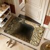 Non-slip Optical Illusion Doormat 3D Flat Bedroom Door Rug Creativity Bathroom Carpet  Home Decor