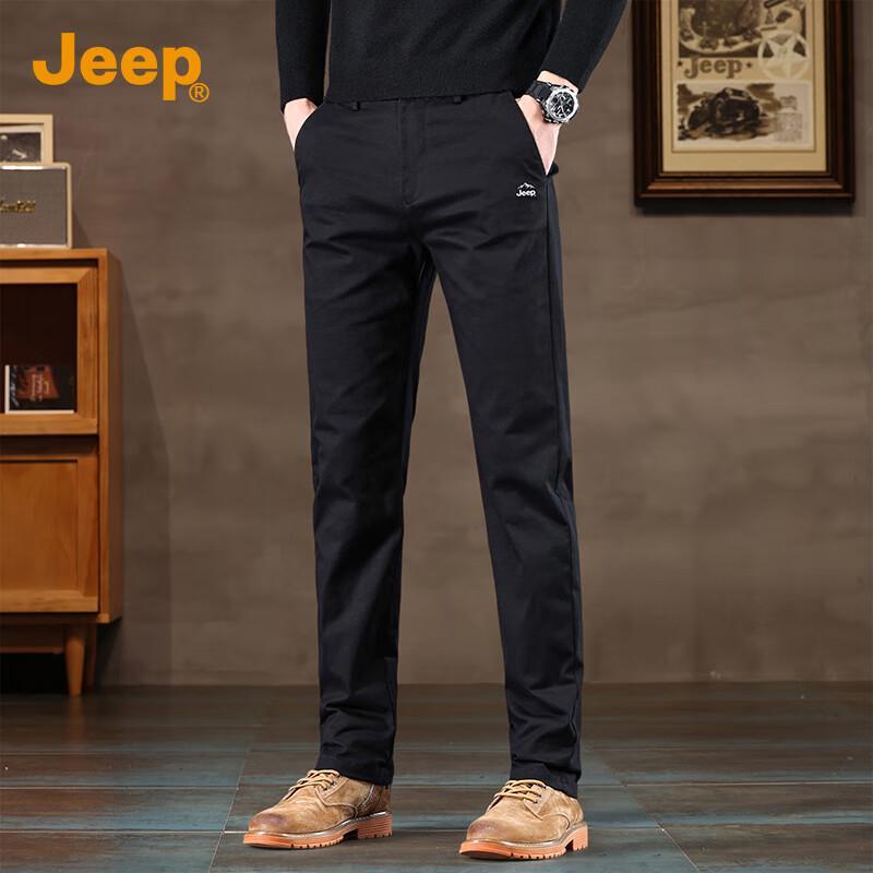 JEEP Men's Fashion Slim-Fit Straight Casual Pants