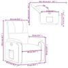 VidaXL Fauteuil Inclinable, Chaise de Relaxation avec Dossier et Repose-pied Réglables, Siège de Salon Salle de Séjour, 3204934