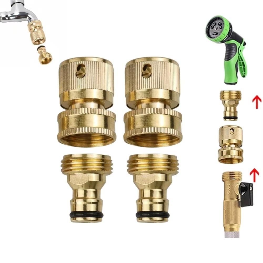 Male Female Threads Garden Hose Quick Connector 3/4 Inch Thread Water Hose Connector Car Washing