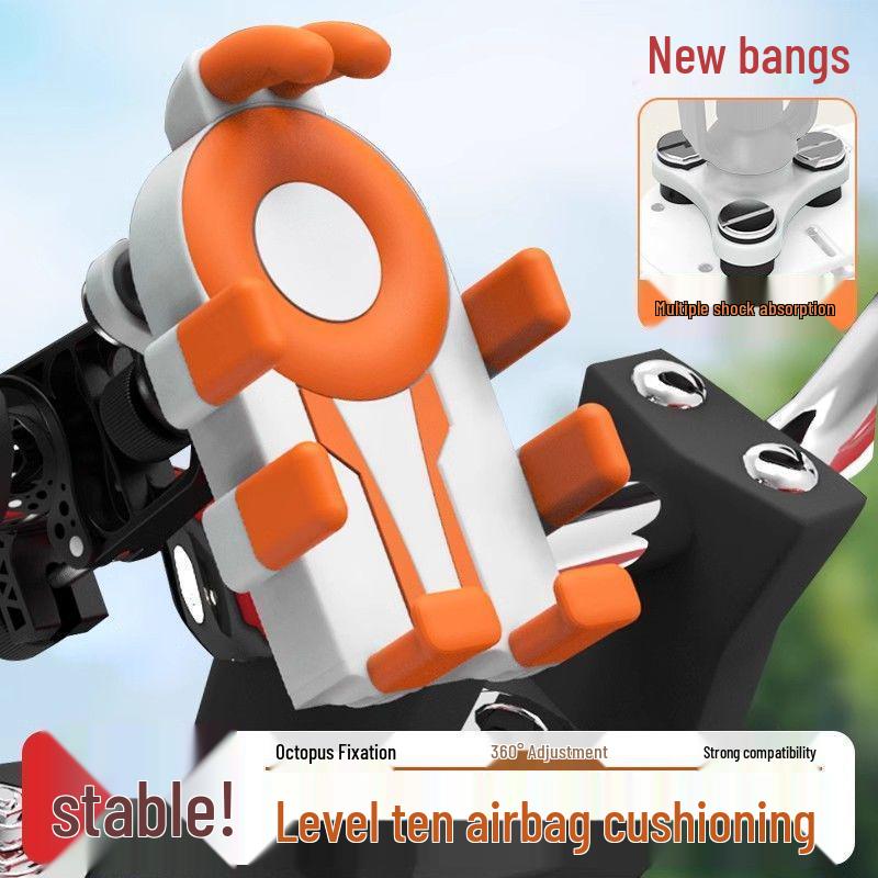 2025 Shockproof Anti-Shake Eight Claw Phone Holder for Electric Vehicles, Motorcycles, and Bicycles