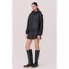 Huit Fake Leather Oversized Hooded Jumper Htwjp5l12t