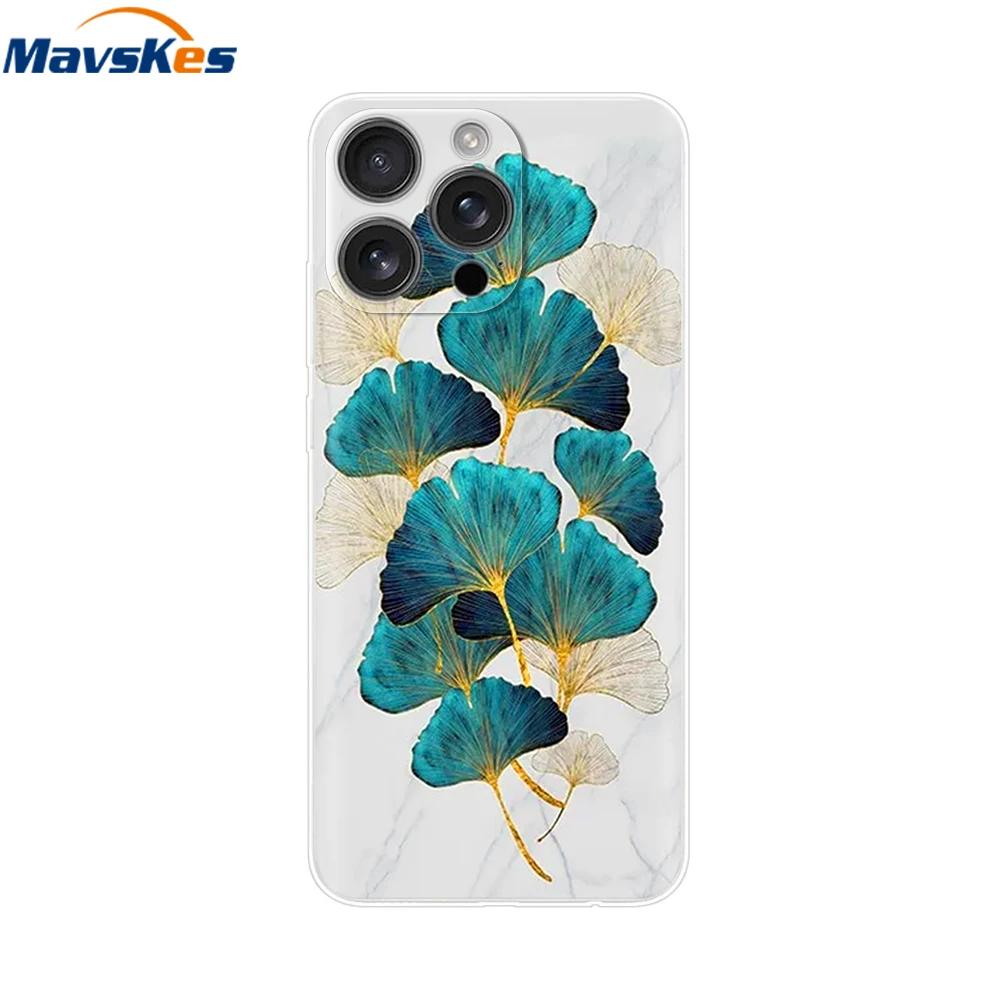For iPhone 16 Pro Case 16 Plus Lovely Heart Soft Silicone TPU Painted Phone Cases for Apple iPhone16 Pro Max Cover Shell New Bag