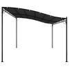 Vidaxl Zadaszenie, Antracytowe, 4X3 M, 180 G/M², Tkanina I Stal
