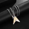 Hip Hop Rock Instrument Bass Guitar Stainless Steel Pendant Necklace for Men Women Personalized Music Party Jewelry Gifts