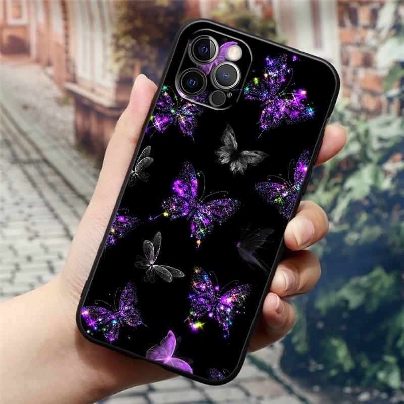 Butterfly Love Beautiful Phone Case For Apple iPhone 16 15 14 13 12 11 Pro Max XR XS Max 7 8 Plus SE2 Back Cover Silicone Cases