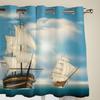 Segelschiffe auf See Luxus-Fenstervorhang für Wohnzimmer Schlafzimmer Heimdekoration Küche für Fenstervorhänge