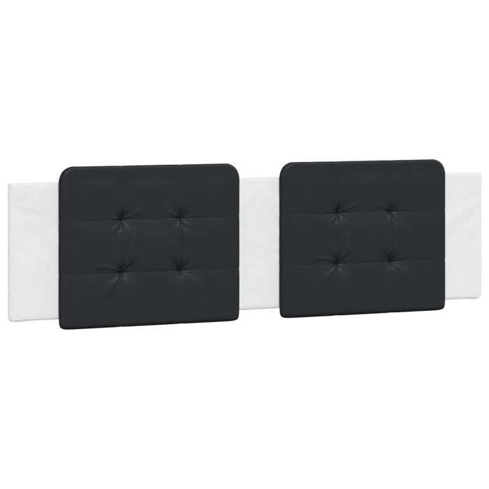 VidaXL Coussin de Tête de Lit, Oreiller Rembourré de Tête de Lit, Accessoire de Lit de Chambre à Coucher Intérieur, Noir et 374879