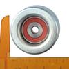 Qicarkey Drive Belt Idler Silver Red Metal Car Replacement Fits Toyota and Tacoma Pulley, Accessory, 16604-31010, 4Runner, Camry,