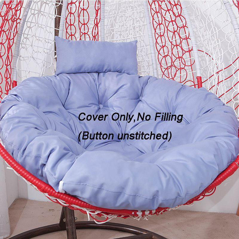 Rattan Swing Chair Cushion Hanging Egg Chair Soft Mat Pad Cover Inoutdoor Patio