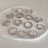 Sweet Pink Zircon Heart Open Ring for Women – Simple Korean Style