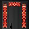Plush Snake Year Couplets Reusable Door Stickers Good Fortune Hanging Decoration Pendant  Home