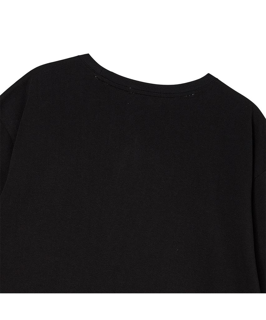 THE GREEN LAB Green Vibes Mini Point Graphic Short Sleeve T-Shirt [Black]
