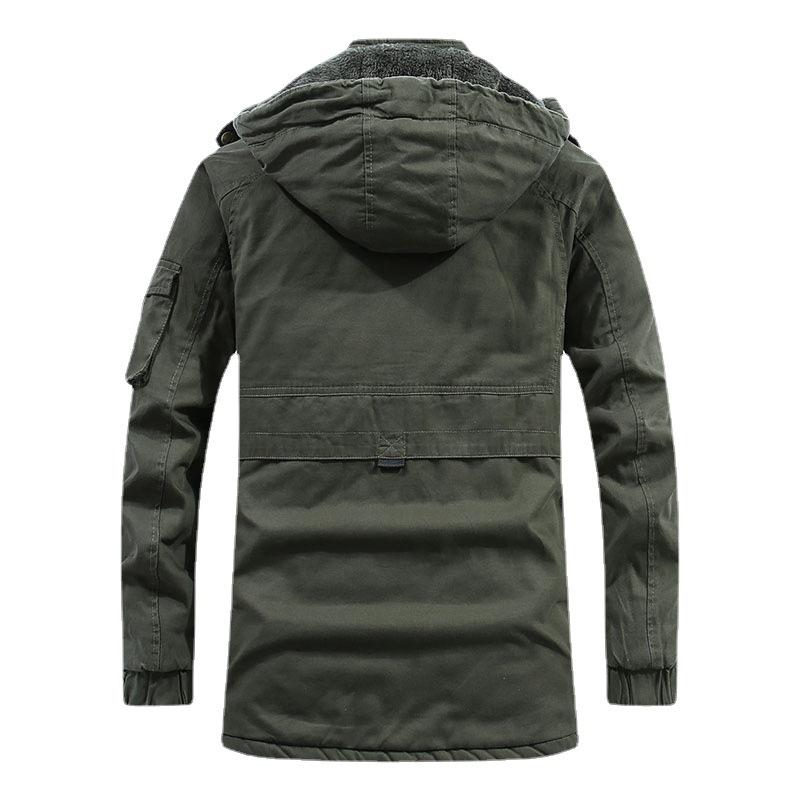 Autumn and Winter New Cotton-padded Clothes Men's Fashion Cotton-padded Jackets Men's Thickened and Velvet Warm Jackets