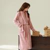 2025 Autumn and Winter Thickened Morning Robe Men's Nightgown Women's Extended Bathrobe Couple Pajamas