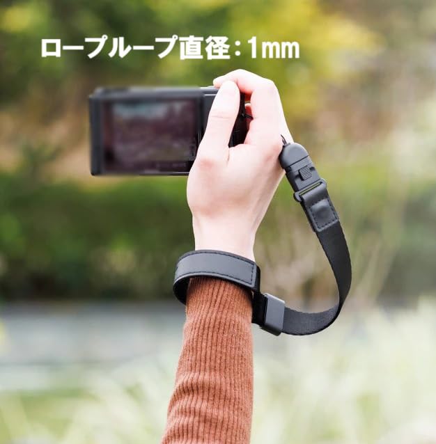 JJC Black Hand Strap Camera Strap with Magnetic Compatible with Most Digital Including and Ricoh WS-2 Buckle, Cameras, Sony, Olympus,