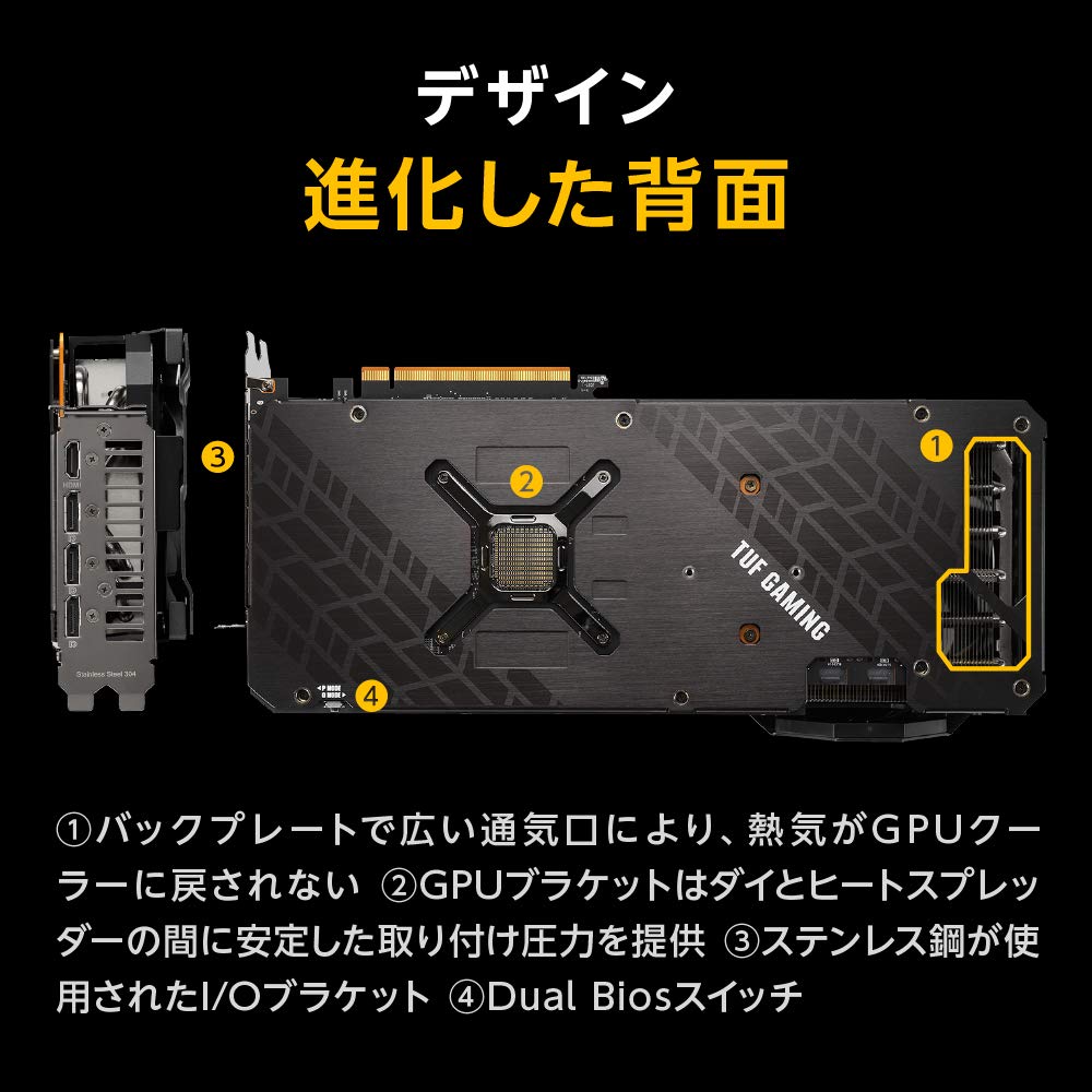 ASUSTek AMD RX 6900 XT com Modelo de Ventoinha Tripla 16G TUF-RX6900XT-O16G-GAMING