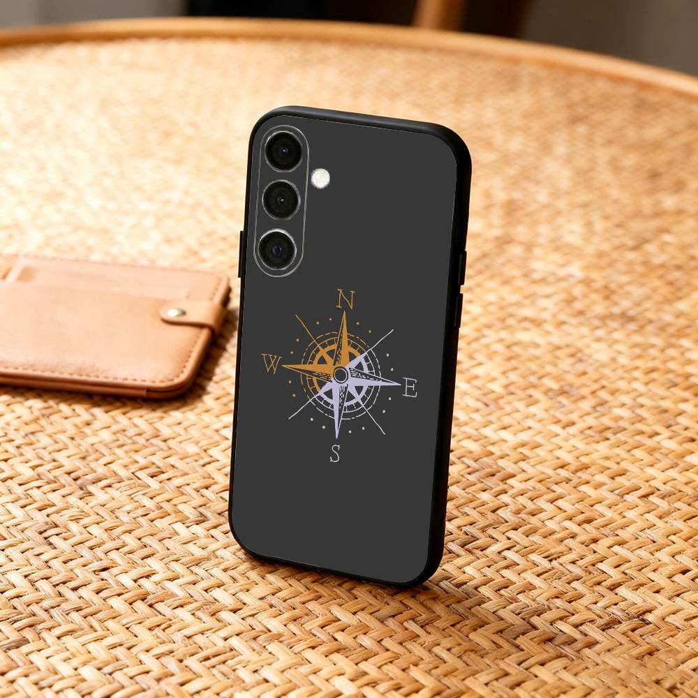 

Чехол для телефона C-Compass S-Sailor для Samsung A73,A21s,A22,A31,A32,A52,A53,A71,A80,Мягкий черный корпус Samsung a40