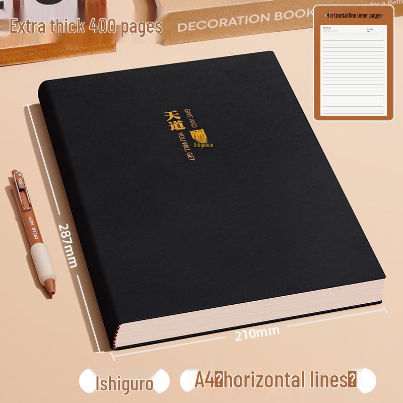 Extra Thick A4 Notebook for Students - Large, Simple Design for High School & University