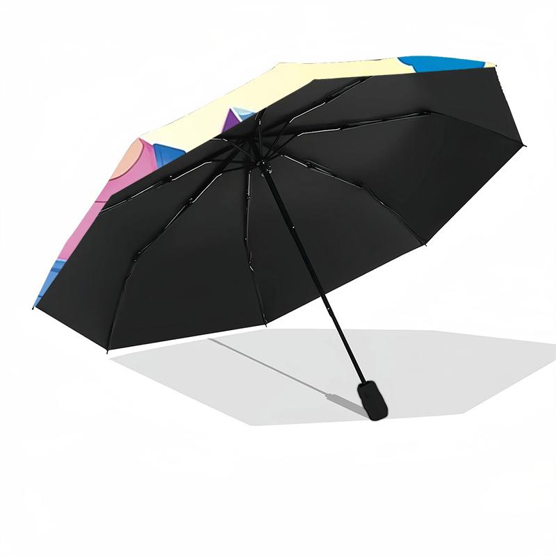 Custom Name Ms. Rachel Theme Automatic Umbrella, Lightweight & Portable, 8 Rib, Perfect for Outdoor Travel, Birthdays, Christmas, Gifts.