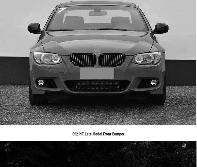 BMW E92 3 Series Coupe Body Kit: MT Front & Rear Bumpers, Grille, Side Skirts, Fog Lights.