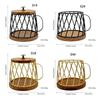Elegant Stylish Coffee Holder Basket With Lid Designs Accessory for Easy Organization and Protective from Moisture