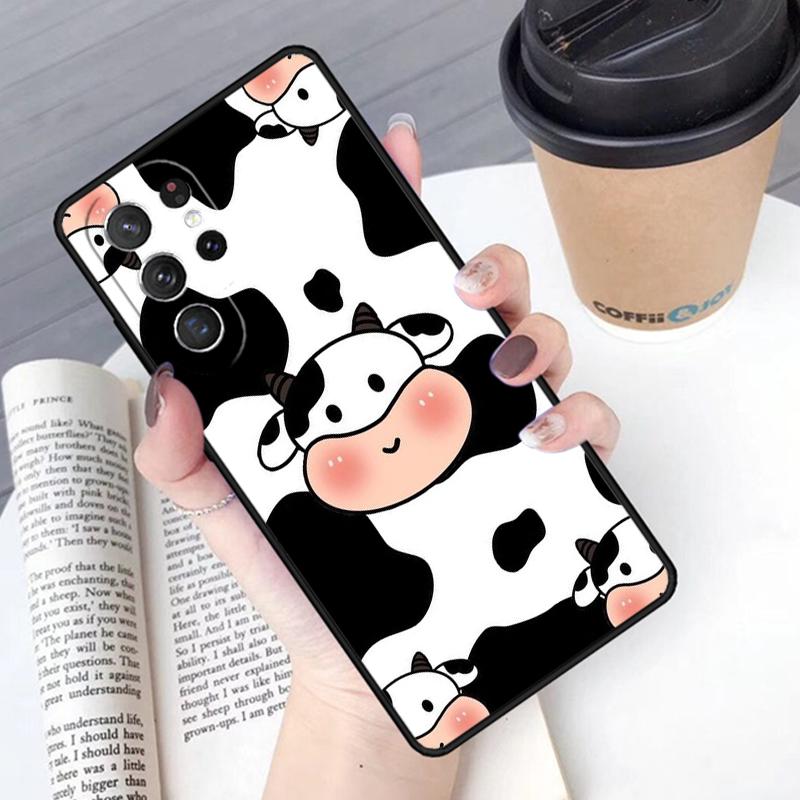 Dairy Cattle Cow Speckle phone case Cover For Samsung Galaxy S24 S25 Ultra S21 S22 Ultra S10E Note 10 Plus Note 20 FE S23