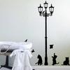 Creative Diy Popular Ancient Lights Cat And Bird Wall Stickers Cartoon Wall Murals Home Decor Room Decal Wallpaper For Children