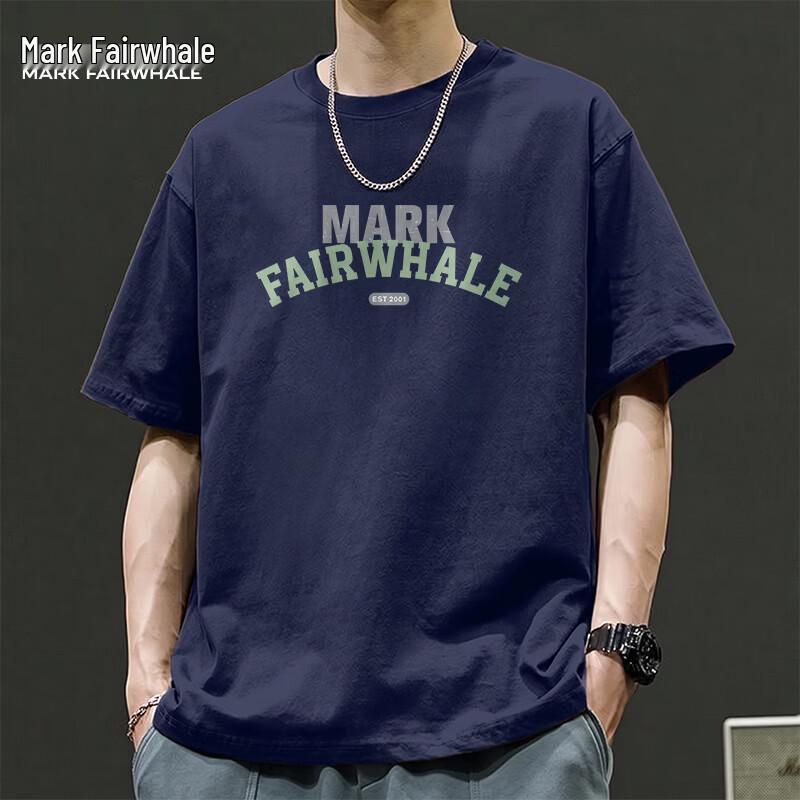Mark Fairwhale Men's Heavyweight Cotton Antimicrobial Loose Fit T-Shirt