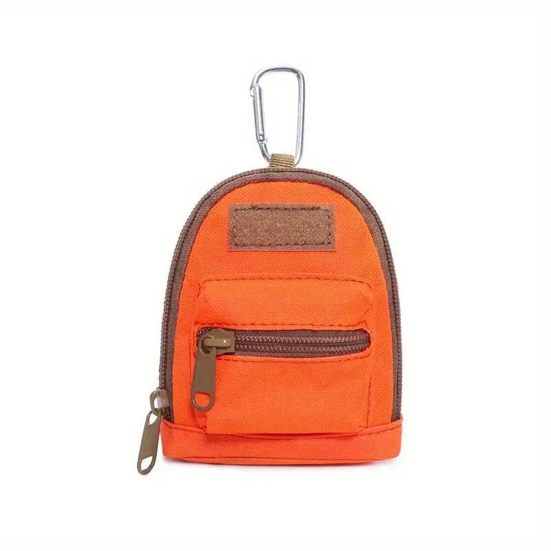 Mini Portable Coin Pouch Key Wallet Holder Men Coin Purses Pouch Bag Keychain Zipper Pocket Outdoor Key Bag